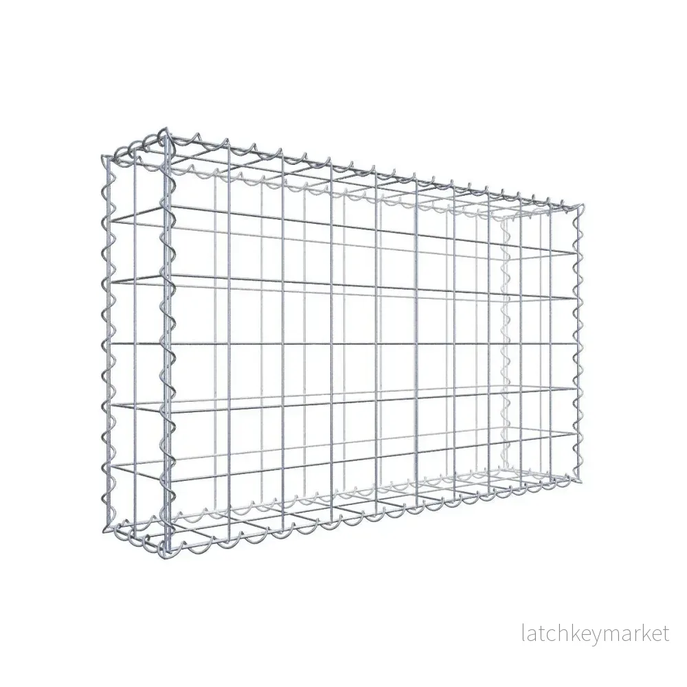 Gabion 100 cm x 60 cm x 20 cm (L x H x D), maskstorlek 10 cm x 10 cm, spiral Gabion 100 cm x 60 cm x 20 cm (L x H x D), maskstorlek 10 cm x 10 cm, spiral