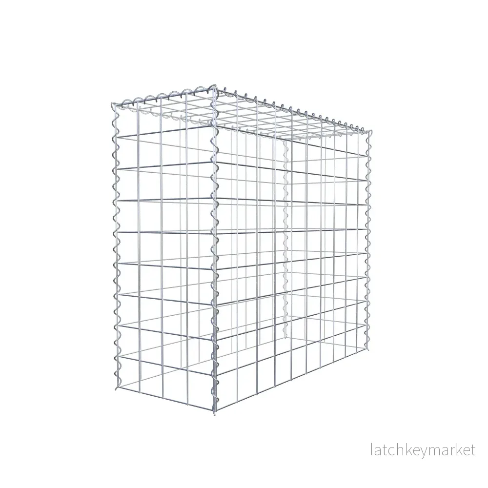 Extra gabion typ 3 100 cm x 90 cm x 40 cm (L x H x D), maskstorlek 10 cm x 10 cm, spiral - Bild 3