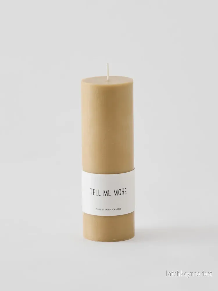 Blockljus Stearin, Large, Honey