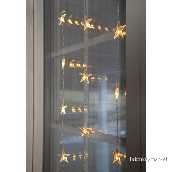 Belysning Jul Ljusgardin Star 90x120 cm - Bild 3