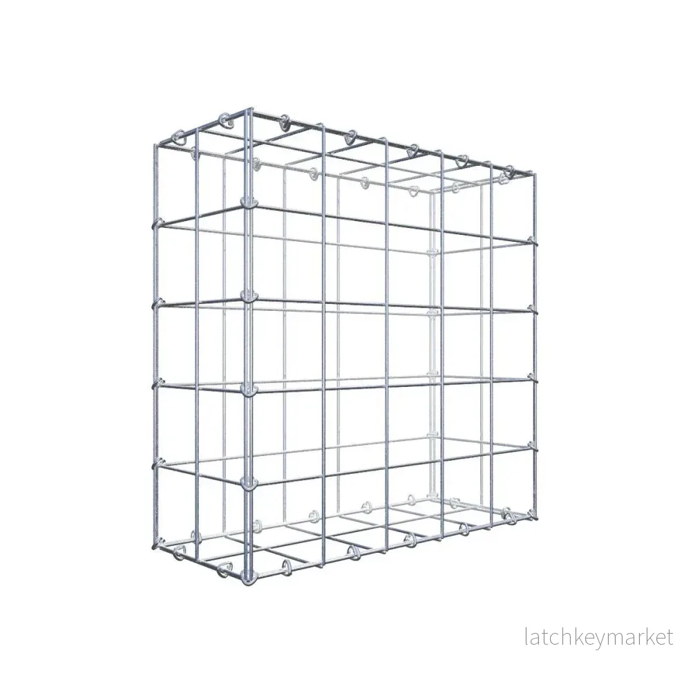Gabion 50 cm x 50 cm x 20 cm (L x H x D), maskstorlek 10 cm x 10 cm, C-ring Gabion 50 cm x 50 cm x 20 cm (L x H x D), maskstorlek 10 cm x 10 cm, C-ring