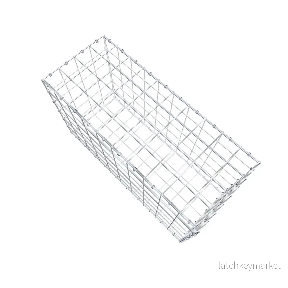 Gabion 100 cm x 60 cm x 40 cm (L x H x D), maskstorlek 10 x 10 cm, spiralring - Bild 3