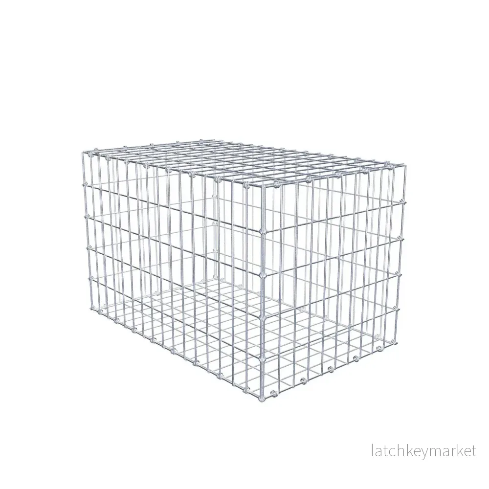 Gabion 80 cm x 50 cm x 50 cm (L x H x D), maskstorlek 5 x 10 cm, spiralring Gabion 80 cm x 50 cm x 50 cm (L x H x D), maskstorlek 5 x 10 cm, spiralring
