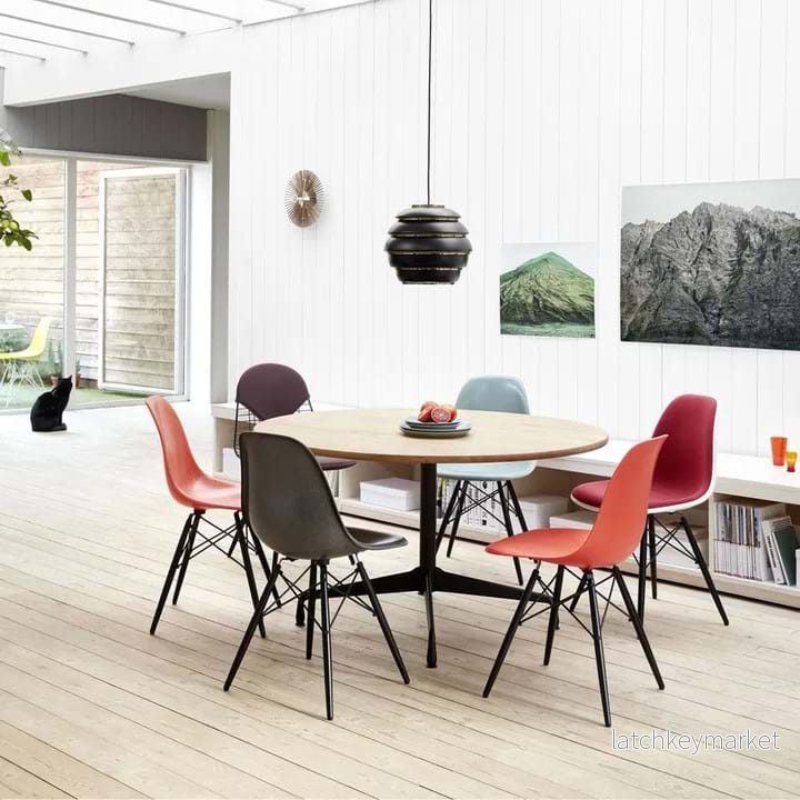 Eames Plastic Side Chair RE DSW - Black Maple - Bild 3