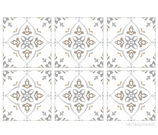 Kakeldekor vintage 7 beige - Bild 3
