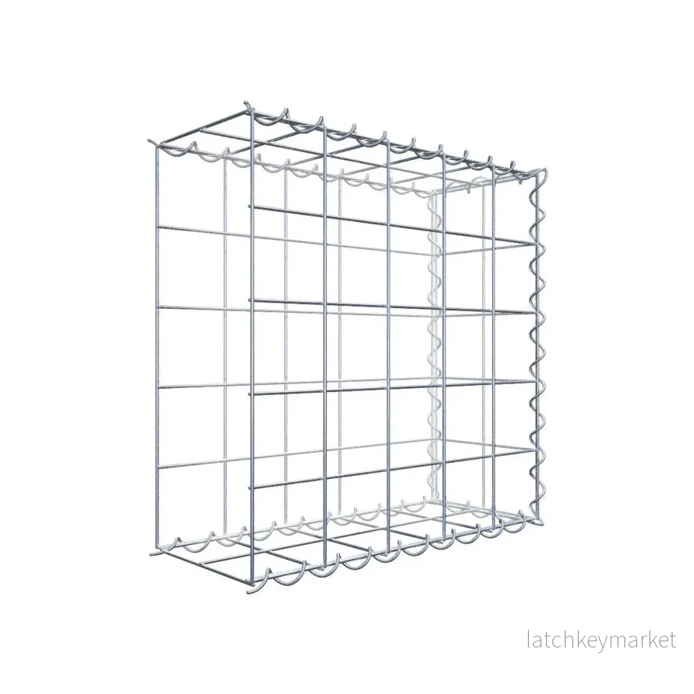 Extra gabion typ 2 50 cm x 50 cm x 20 cm (L x H x D), maskstorlek 10 cm x 10 cm, spiral Extra gabion typ 2 50 cm x 50 cm x 20 cm (L x H x D), maskstorlek 10 cm x 10 cm, spiral