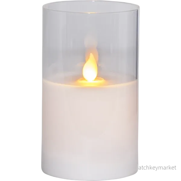 Batteridrivet LED Ljus LED Blockljus M-Twinkle Transparent 7,5x12,5 REA - Bild 2