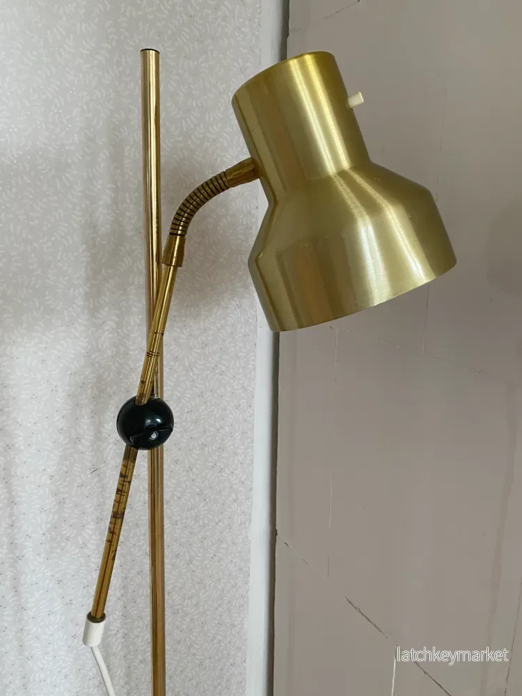Mässingsgolvlampa - Bild 3