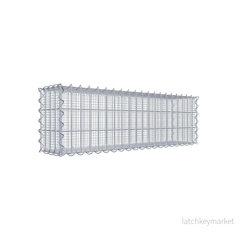 Sandgabion 100 cm x 30 cm x 20 cm (L x H x D), maskstorlek 5 cm x 10 cm, spiral