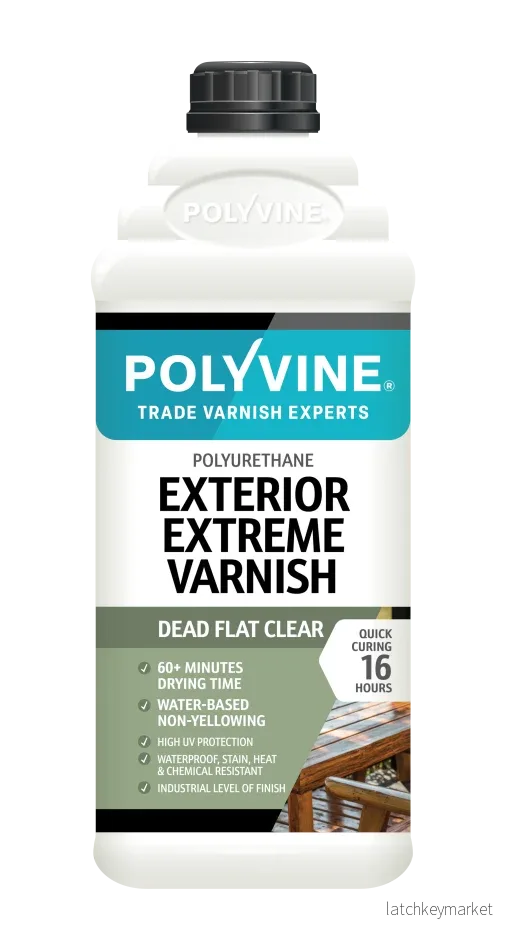 Polyvine Exterior Extreme Varnish, 1 liter - Bild 2
