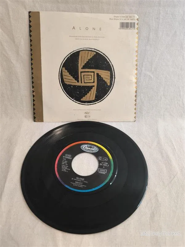 Heart – Alone (7” Vinyl, 1987) - Bild 3