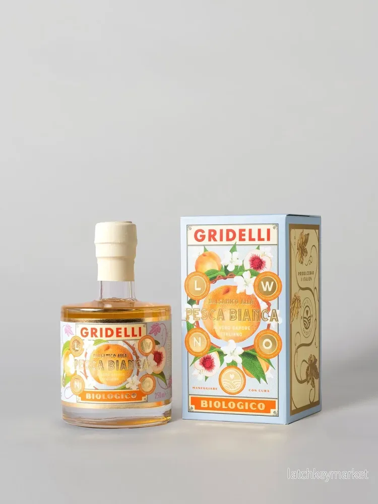 Gridelli Balsamico Pesca Bianca EKO, 250 ml - Bild 2