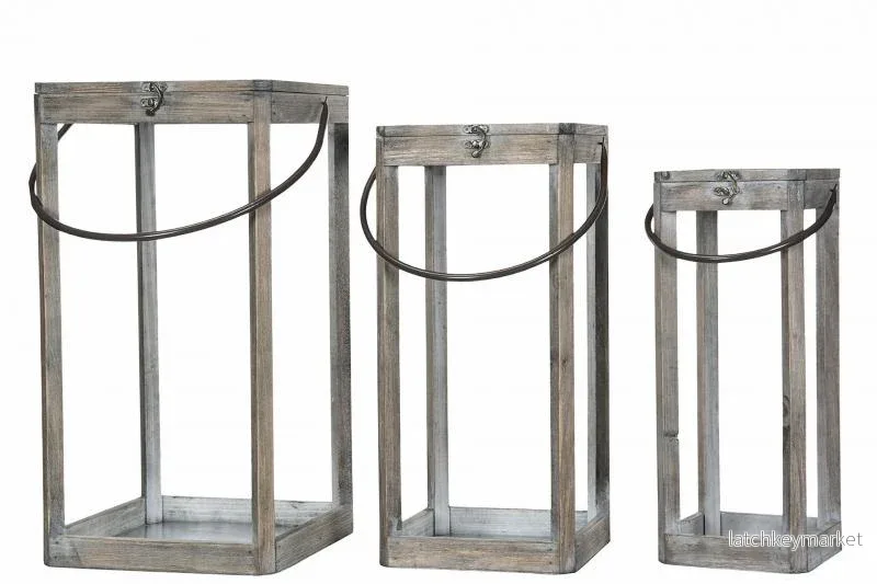 Ljuslykta Trä Trio Old Wood 3-pack HH REA Ljuslykta Trä Trio Old Wood 3-pack HH REA