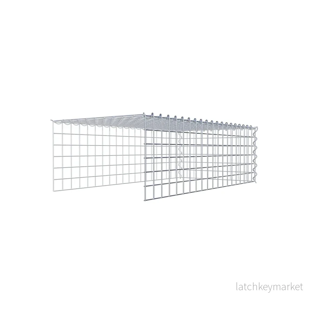 Extra gabion typ 4 100 cm x 30 cm x 50 cm (L x H x D), maskstorlek 5 cm x 5 cm, spiral - Bild 3
