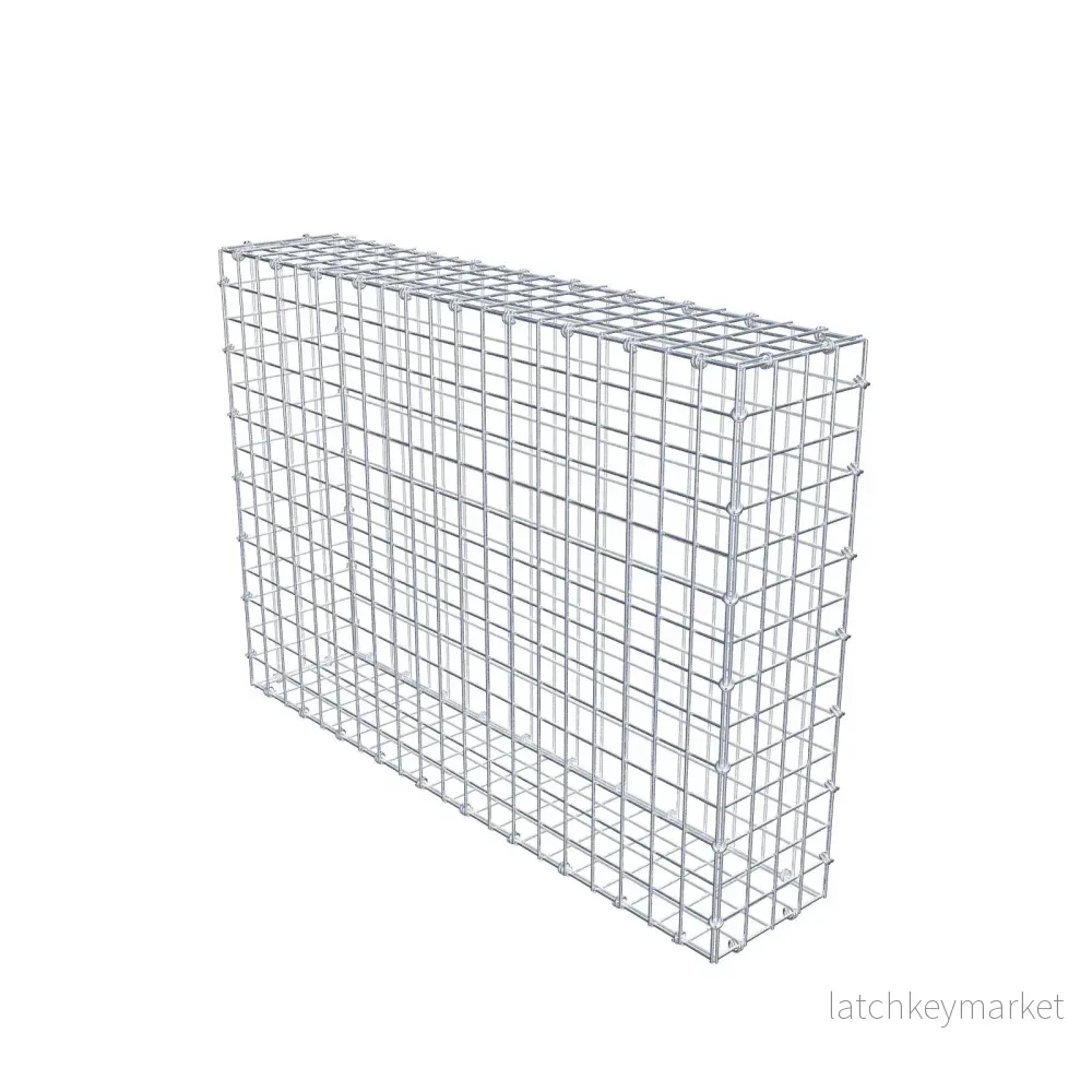 Gabion 100 cm x 70 cm x 20 cm (L x H x D), maskstorlek 5 x 5 cm, spiralring Gabion 100 cm x 70 cm x 20 cm (L x H x D), maskstorlek 5 x 5 cm, spiralring