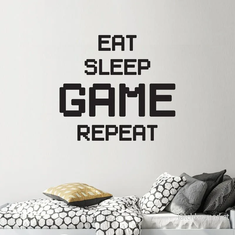 Väggdekor Eat, sleep.. Väggdekor Eat, sleep..