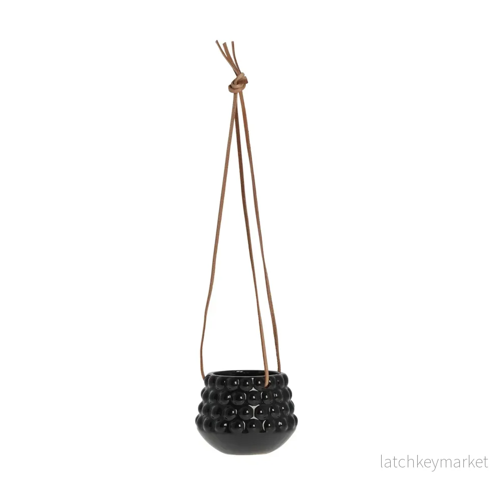 Dotsie kruka H9 Ø12 cm. svart Dotsie kruka H9 Ø12 cm. svart