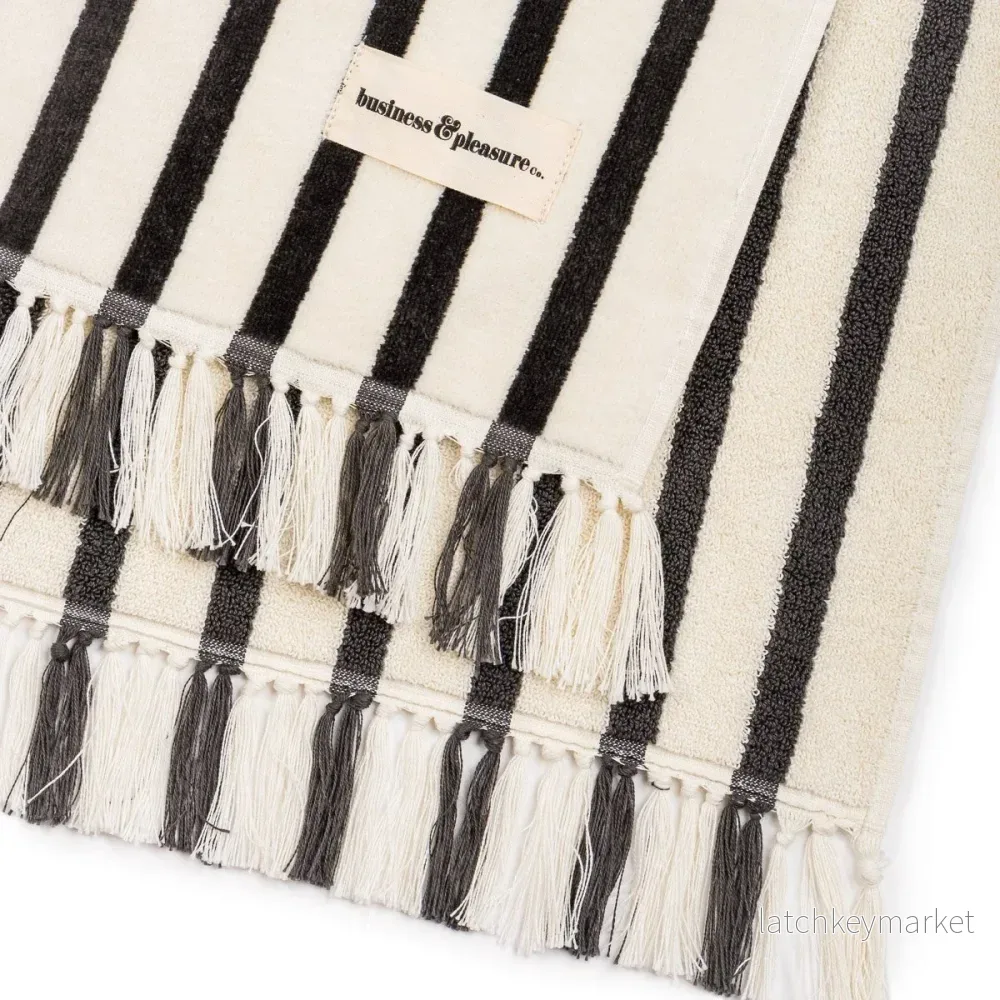 Beach Towel Monaco Black Stripe - Bild 2