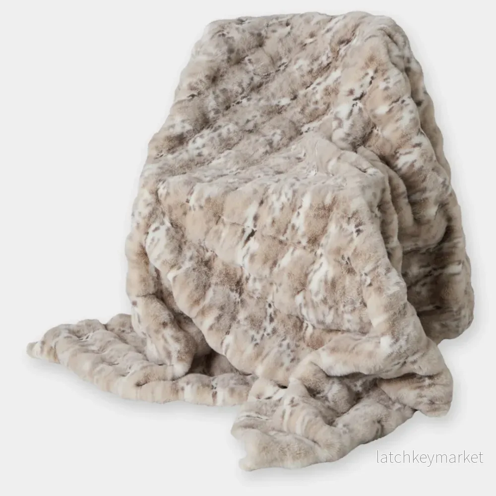 Pläd Nika - snöleopard - Bild 2