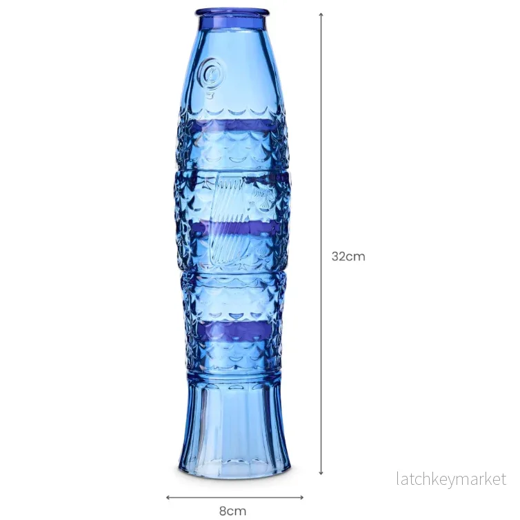 Fish Stacking Glass - Set of 4 250ml (Blue) - Bild 3