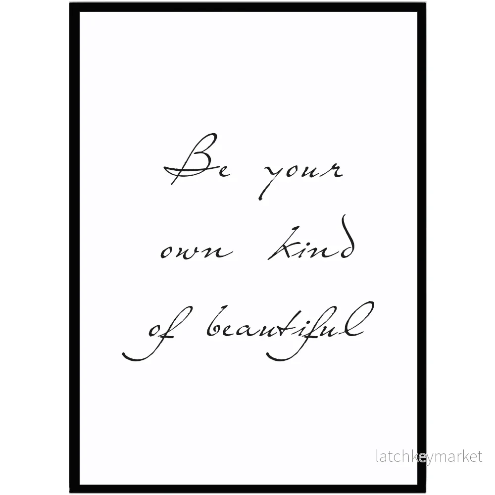 Poster Be your own Poster Be your own