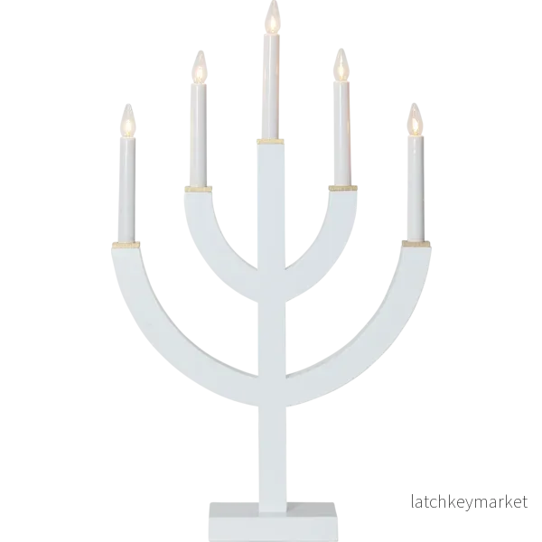 Adventsljusstake ANNO 59 cm Vit - Bild 2