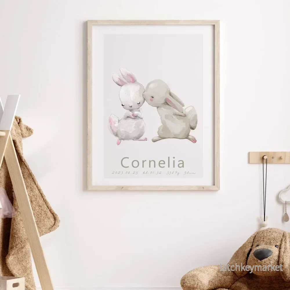 Namntavla rabbit love - Bild 2