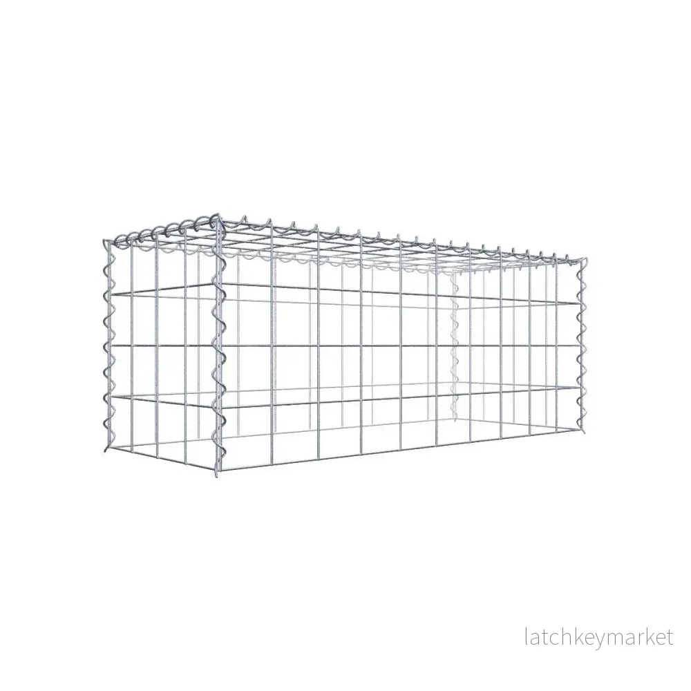 Extra gabion typ 3 100 cm x 40 cm x 40 cm (L x H x D), maskstorlek 10 cm x 10 cm, spiral Extra gabion typ 3 100 cm x 40 cm x 40 cm (L x H x D), maskstorlek 10 cm x 10 cm, spiral