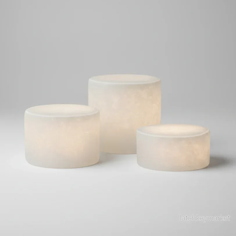 Lysande marmorsten MARBLE vit silkesmatt
