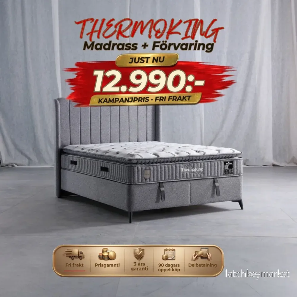 Thermoking Säng-Huvudgavel-Madrass-Förvaring Thermoking Säng-Huvudgavel-Madrass-Förvaring