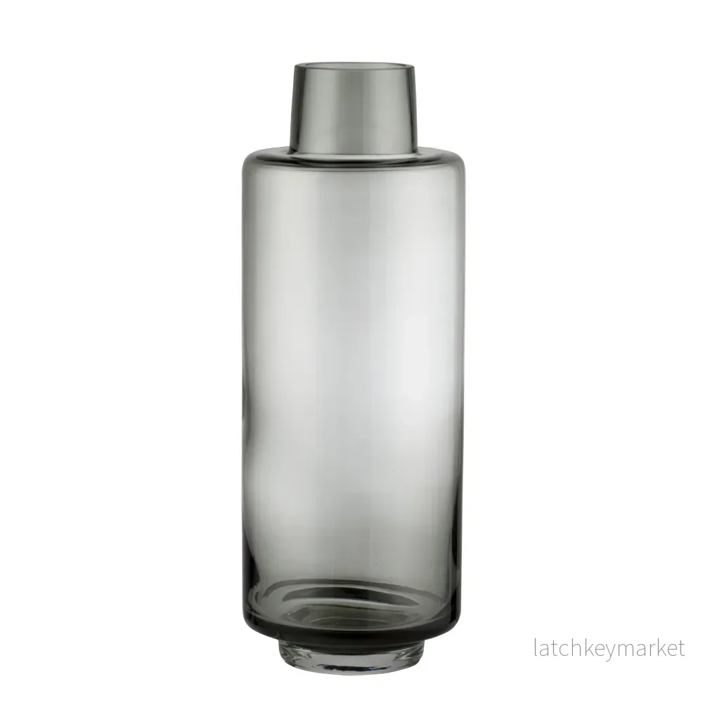Hedria vas H30 cm. røyket grå glas Hedria vas H30 cm. røyket grå glas