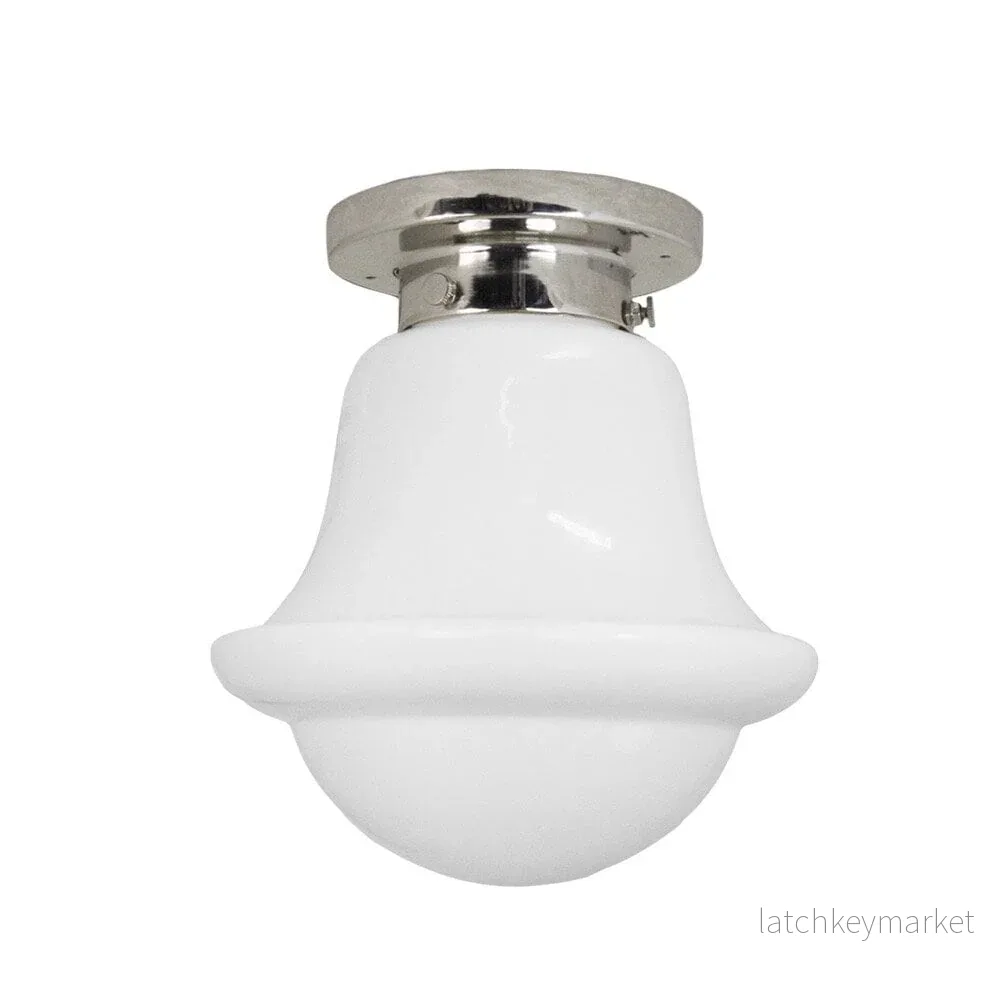 Badrumslampa Tak Sture Nickel/Opal Vit Badrumslampa Tak Sture Nickel/Opal Vit