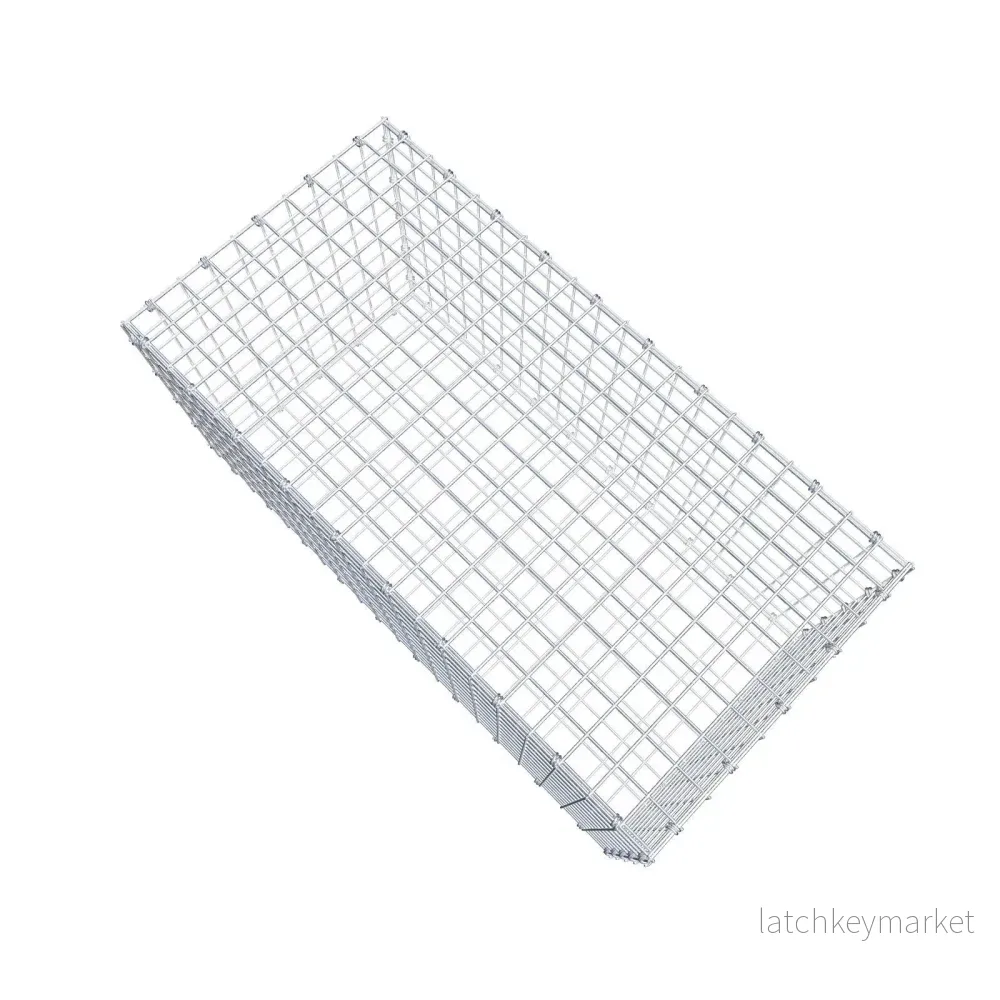 Gabion 100 cm x 50 cm x 50 cm (L x H x D), maskstorlek 5 x 5 cm, spiralring - Bild 3
