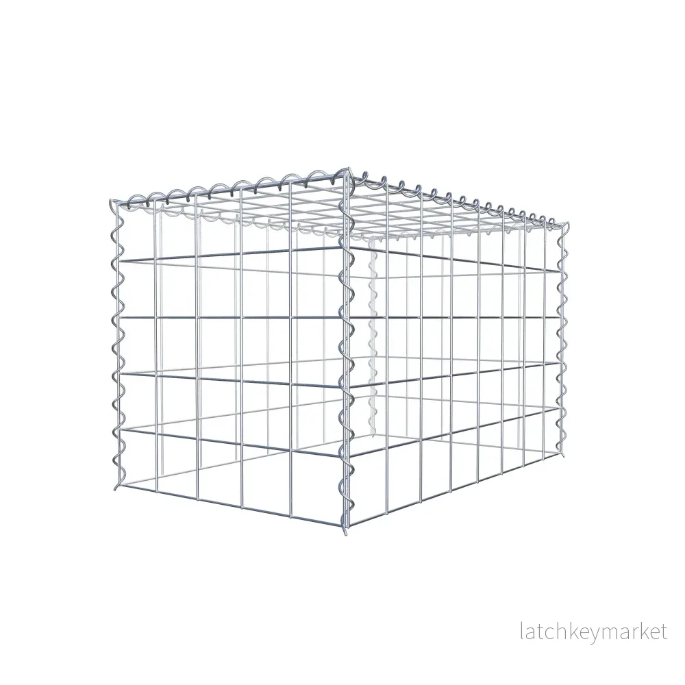 Påväxt gabion typ 3 80 cm x 50 cm x 50 cm (L x H x D), maskstorlek 10 cm x 10 cm, spiral - Bild 3