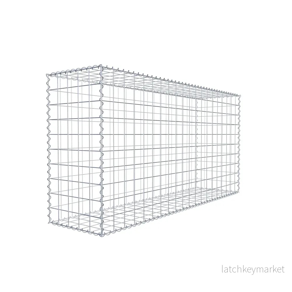 Gabion 200 cm x 100 cm x 50 cm (L x H x D), maskstorlek 10 cm x 10 cm, spiral - Bild 3