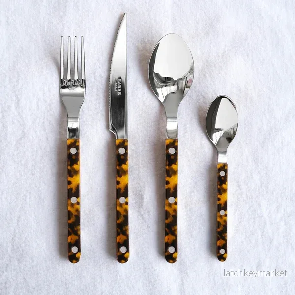 Sabre Paris Cutlery Set 24 pcs Faux Tortoise