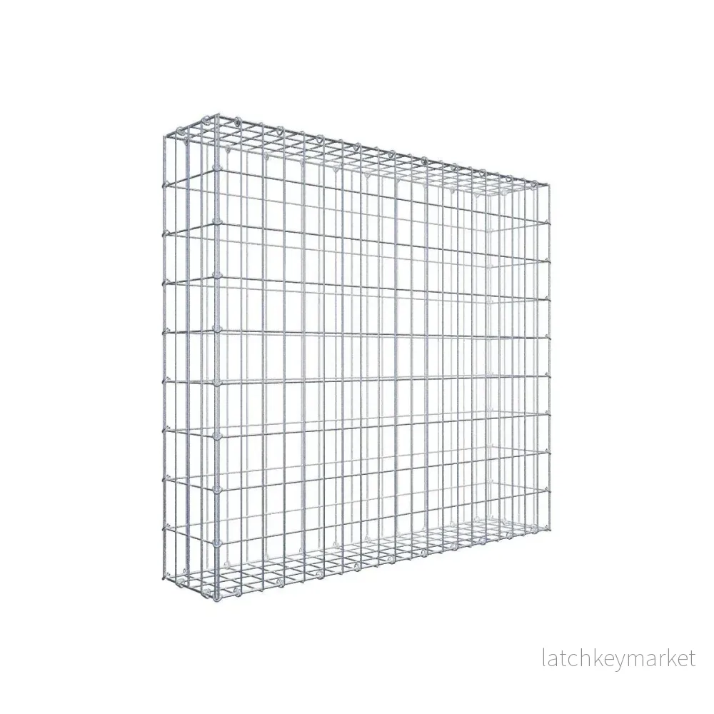 Gabion 100 cm x 90 cm x 20 cm (L x H x D), maskstorlek 5 cm x 10 cm, C-ring Gabion 100 cm x 90 cm x 20 cm (L x H x D), maskstorlek 5 cm x 10 cm, C-ring
