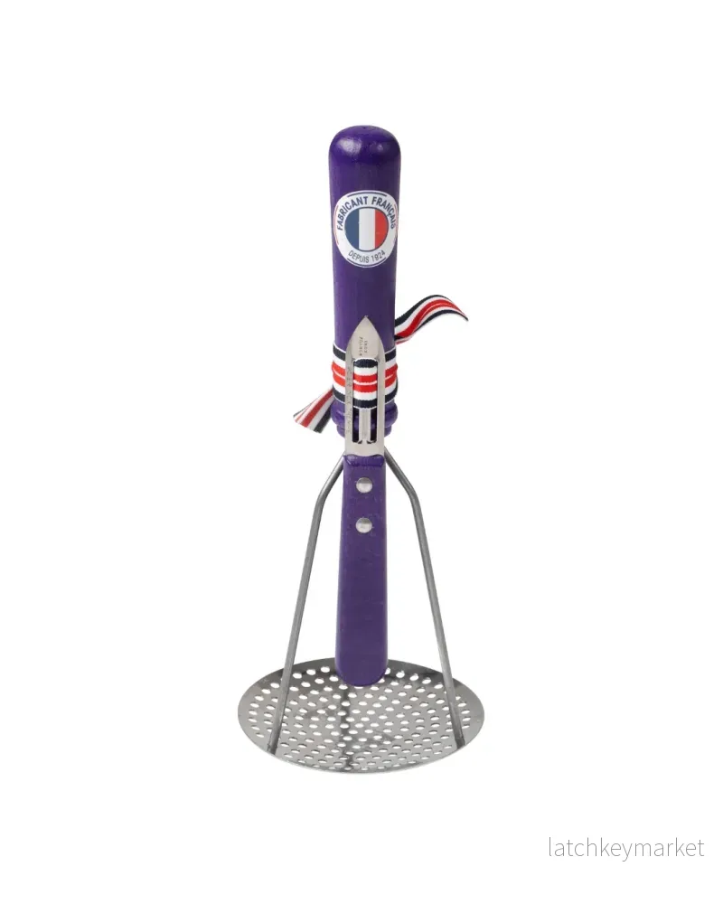French Potato Masher and Peeler Purple