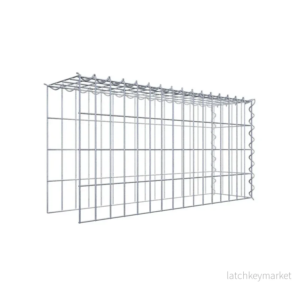 Extra gabion typ 4 80 cm x 40 cm x 20 cm (L x H x D), maskstorlek 5 cm x 10 cm, spiral Extra gabion typ 4 80 cm x 40 cm x 20 cm (L x H x D), maskstorlek 5 cm x 10 cm, spiral