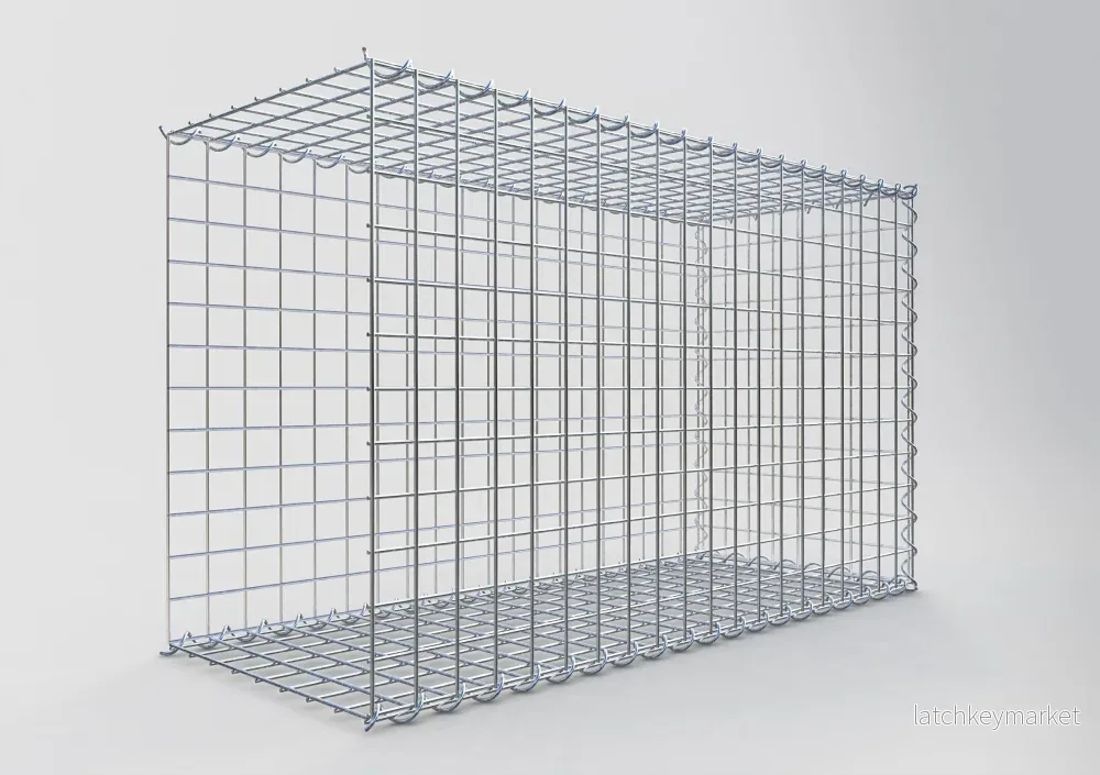 Extra gabion typ 2 100 cm x 60 cm x 40 cm (L x H x D), maskstorlek 5 cm x 5 cm, spiral - Bild 2