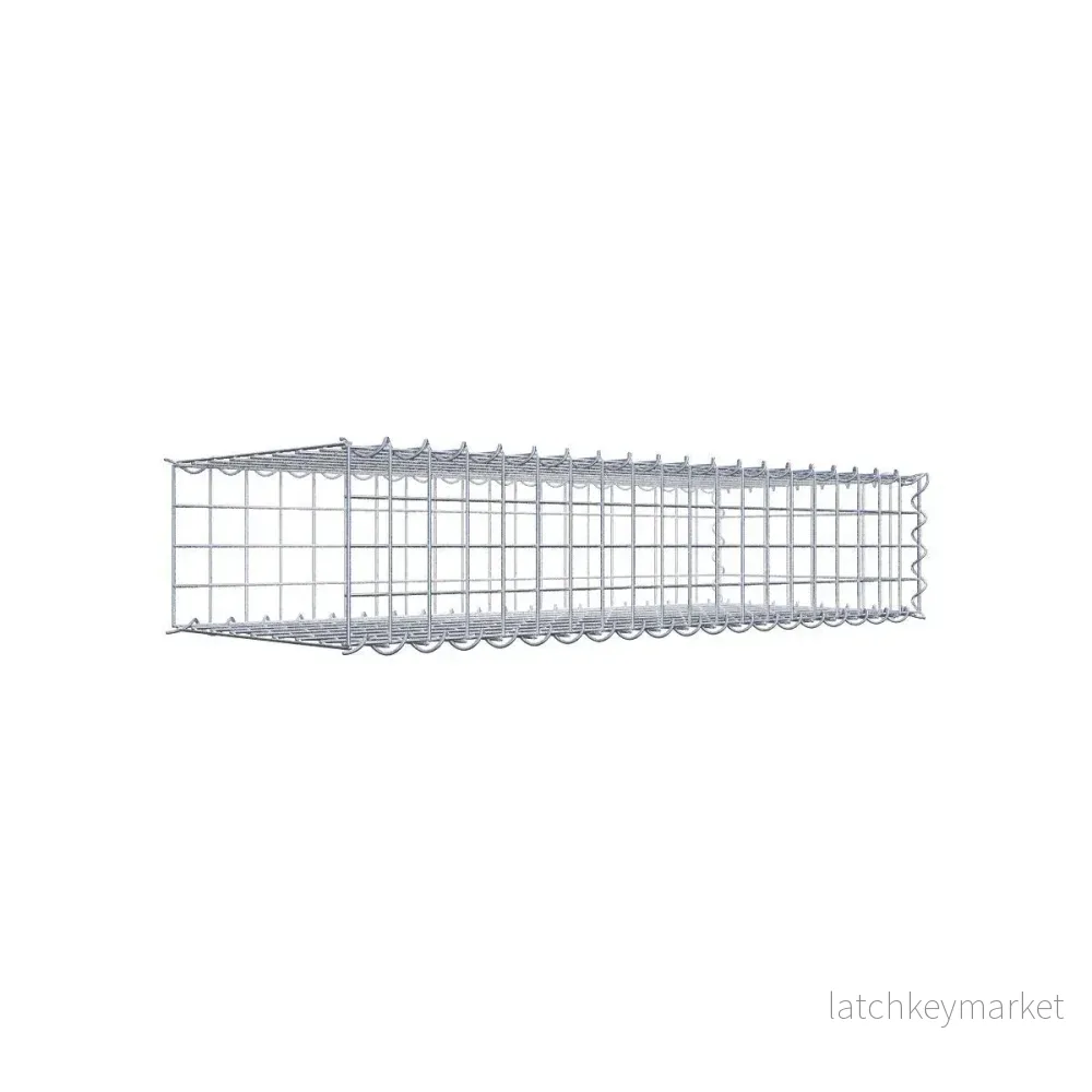 Extra gabion typ 2 100 cm x 20 cm x 40 cm (L x H x D), maskstorlek 5 cm x 5 cm, spiral Extra gabion typ 2 100 cm x 20 cm x 40 cm (L x H x D), maskstorlek 5 cm x 5 cm, spiral