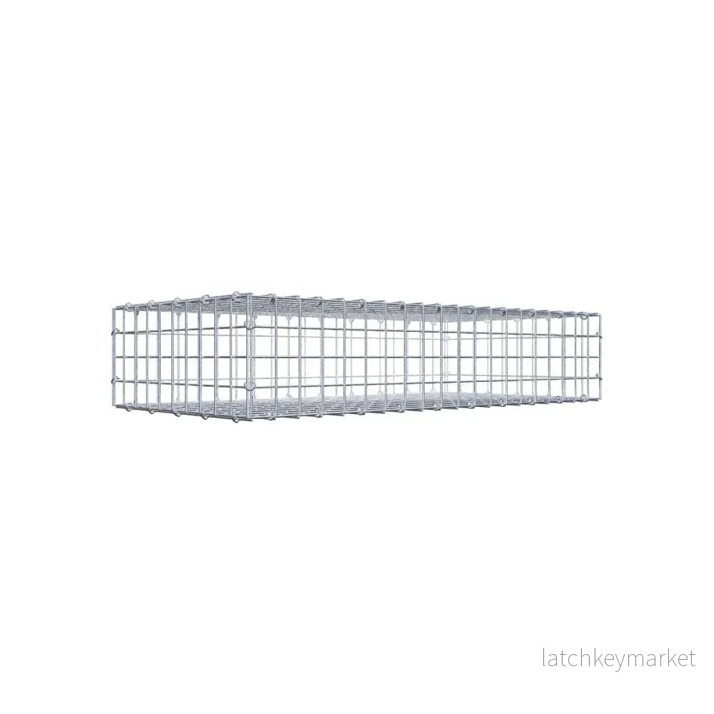 Gabion 100 cm x 20 cm x 50 cm (L x H x D), maskstorlek 5 cm x 5 cm, C-ring Gabion 100 cm x 20 cm x 50 cm (L x H x D), maskstorlek 5 cm x 5 cm, C-ring