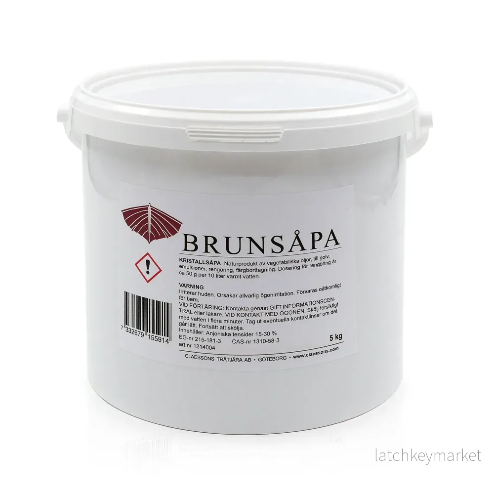 Brunsåpa, kristallsåpa, 5 kg
