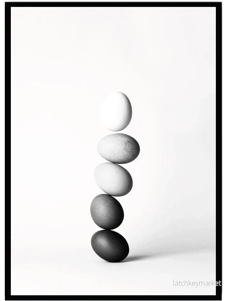 Poster Egg black & white Poster Egg black & white
