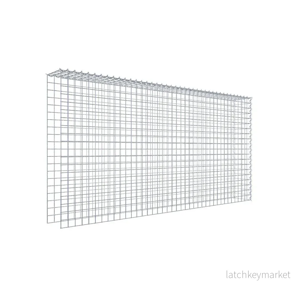 Extra gabion typ 4 200 cm x 100 cm x 20 cm (L x H x D), maskstorlek 5 cm x 5 cm, spiral Extra gabion typ 4 200 cm x 100 cm x 20 cm (L x H x D), maskstorlek 5 cm x 5 cm, spiral
