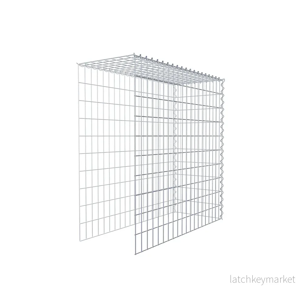 Extra gabion typ 4 100 cm x 100 cm x 40 cm (L x H x D), maskstorlek 5 cm x 10 cm, spiral - Bild 3