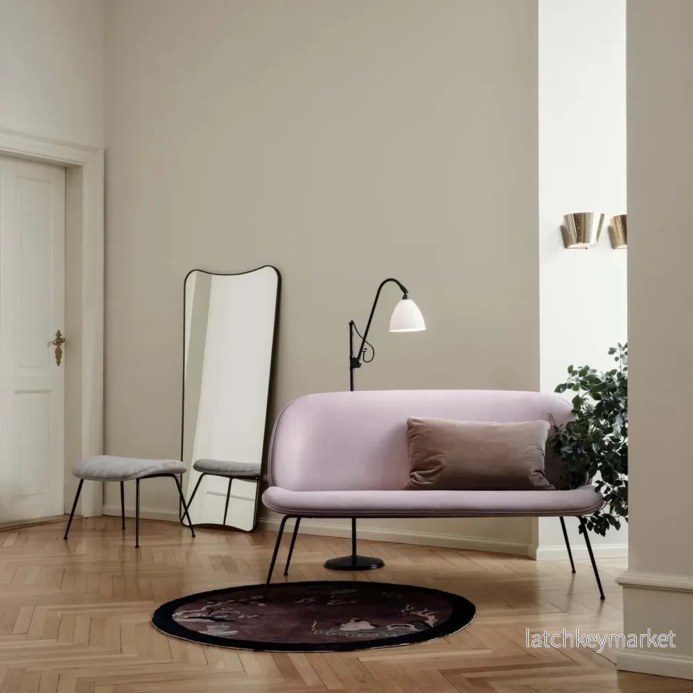 Beetle Sofa Fully Upholstered Conic Base Black Matt - Bild 2