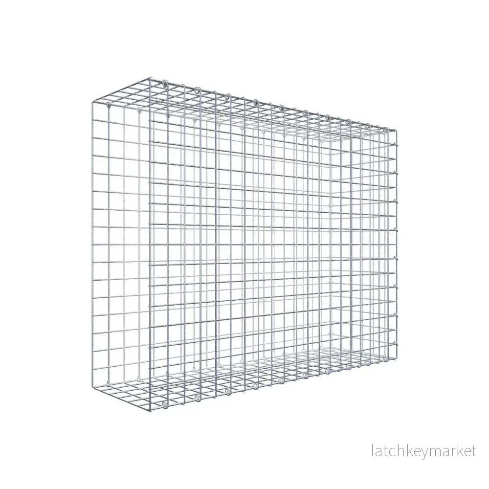 Typ 2 påbyggnadsgabion 100 cm x 80 cm x 30 cm (L x H x D), maskstorlek 5 cm x 5 cm, C-ring Typ 2 påbyggnadsgabion 100 cm x 80 cm x 30 cm (L x H x D), maskstorlek 5 cm x 5 cm, C-ring