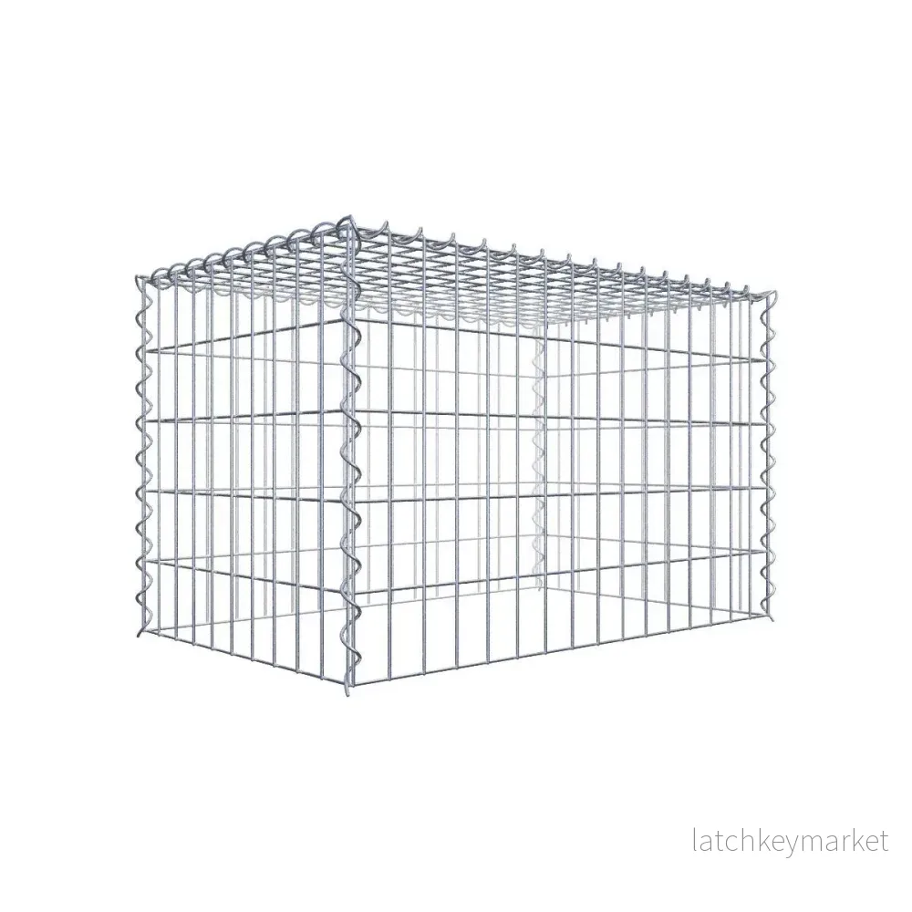 Påväxt gabion typ 3 80 cm x 50 cm x 50 cm (L x H x D), maskstorlek 5 cm x 10 cm, spiral