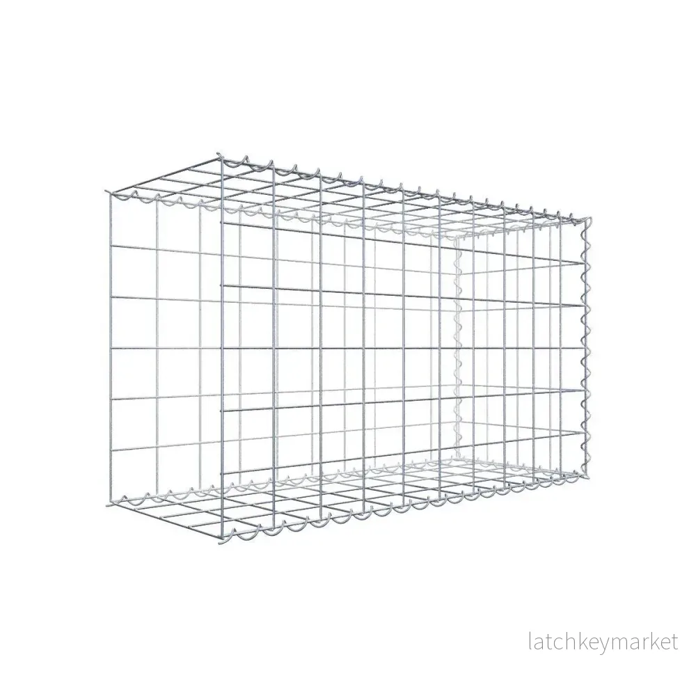 Extra gabion typ 2 100 cm x 60 cm x 40 cm (L x H x D), maskstorlek 10 cm x 10 cm, spiral Extra gabion typ 2 100 cm x 60 cm x 40 cm (L x H x D), maskstorlek 10 cm x 10 cm, spiral